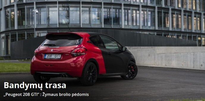 Peugeot 208 GTI bandymas