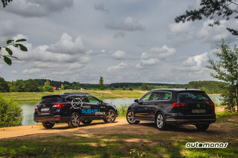 Subaru Outback prieš Volkswagen Passat Alltrack (16)