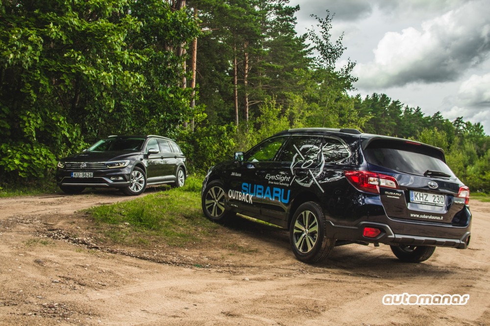 Subaru Outback prieš Volkswagen Passat Alltrack (22)