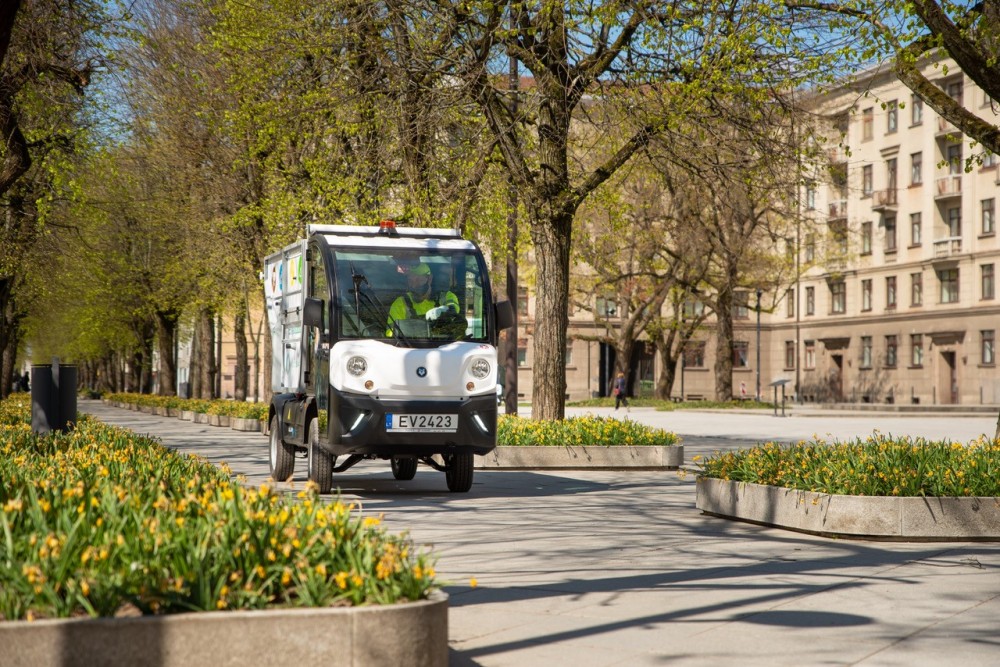 Elektrinės šiukšlių surinkimo mašinos „Goupil“