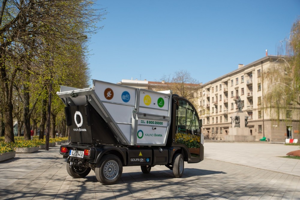 Elektrinės šiukšlių surinkimo mašinos „Goupil“