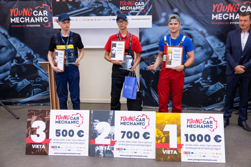 Susumavus taškus, gautus už kiekvienos užduoties atlikimą, paaiškėjo, kad į „Geriausio jaunojo automechaniko“ konkurso superfinalą „Young Car Mechanic“ Lenkijoje, kur atstovaus Lietuvai, keliaus vienas, daugiausiai taškų surinkęs ir pirmąją vietą užėmęs, mokinys.