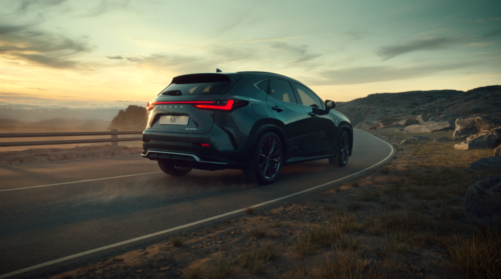 Side view of Lexus NX SUV